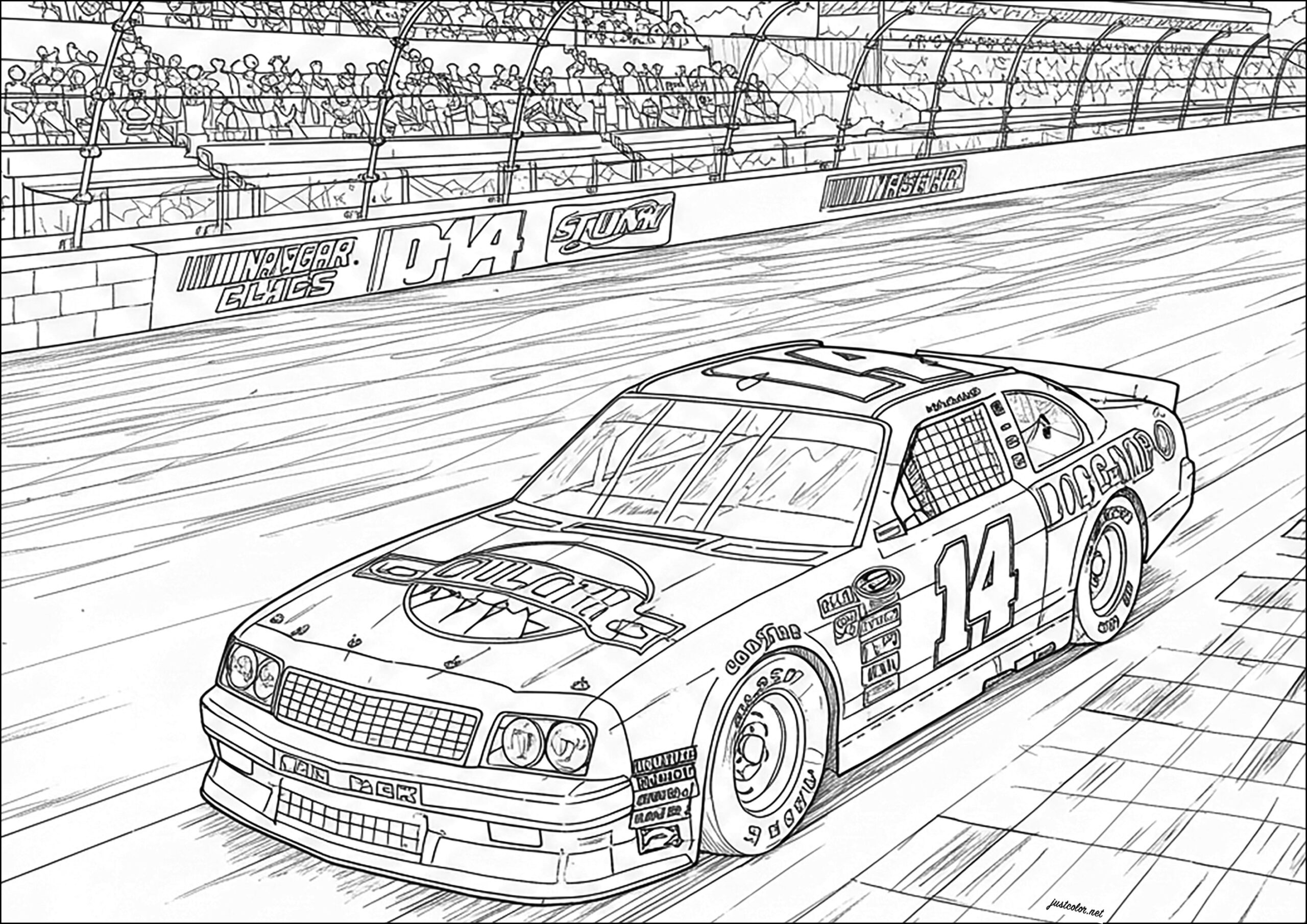 race car coloring pages