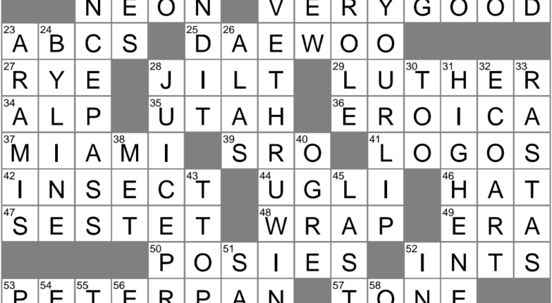 Nature Photography Perhaps Crossword Clue Archives LAXCrossword