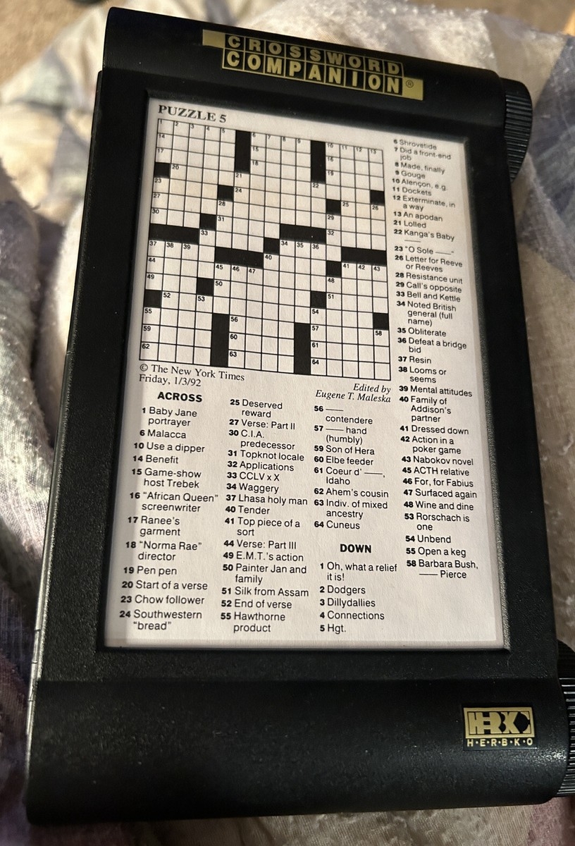 New York Times Crossword Companion ROLL A PUZZLE 48 CROSSWORD With LIGHT EBay New York Times Crossword Companion ROLL A PUZZLE 48 CROSSWORD With LIGHT EBay