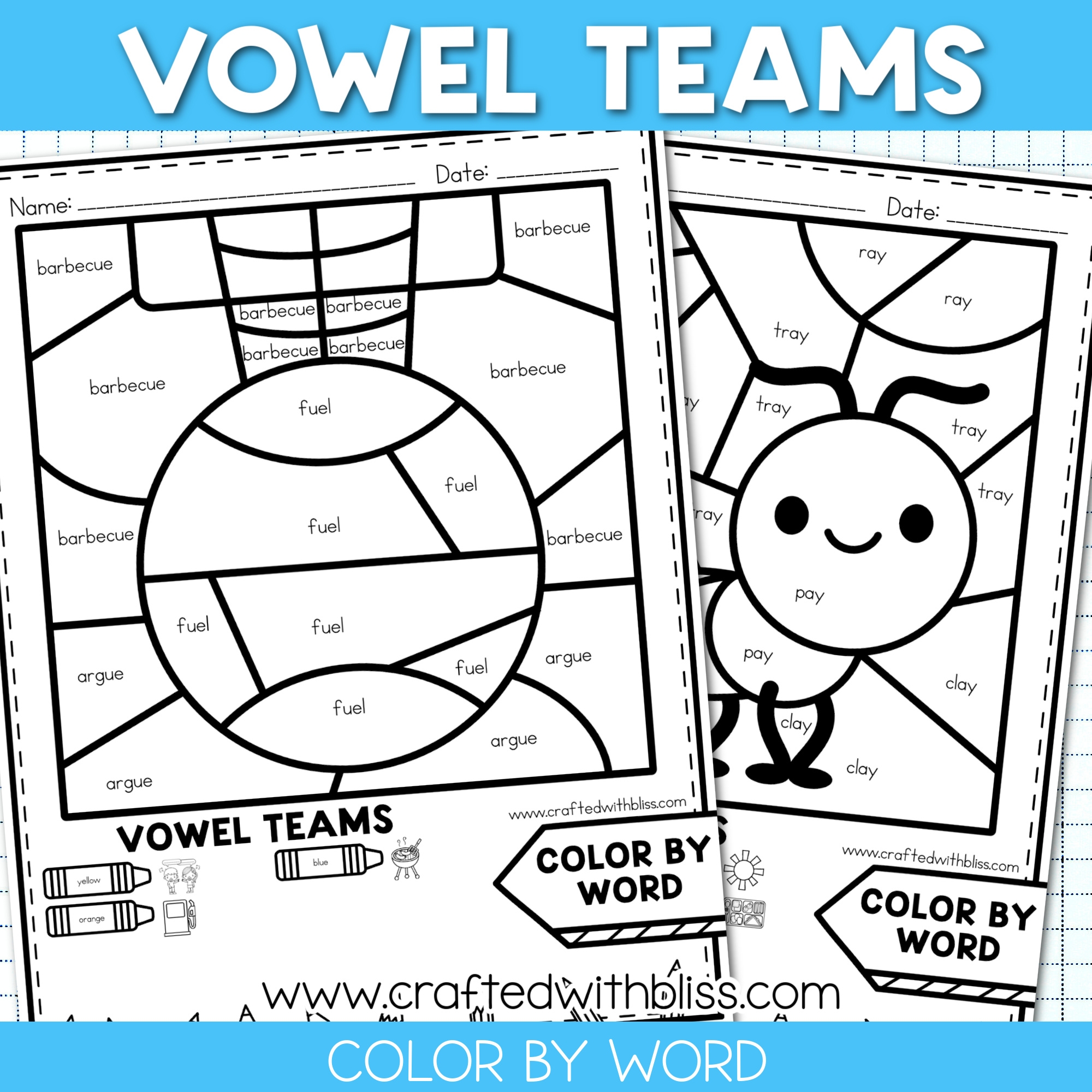 vowel team worksheets vowel team worksheets
