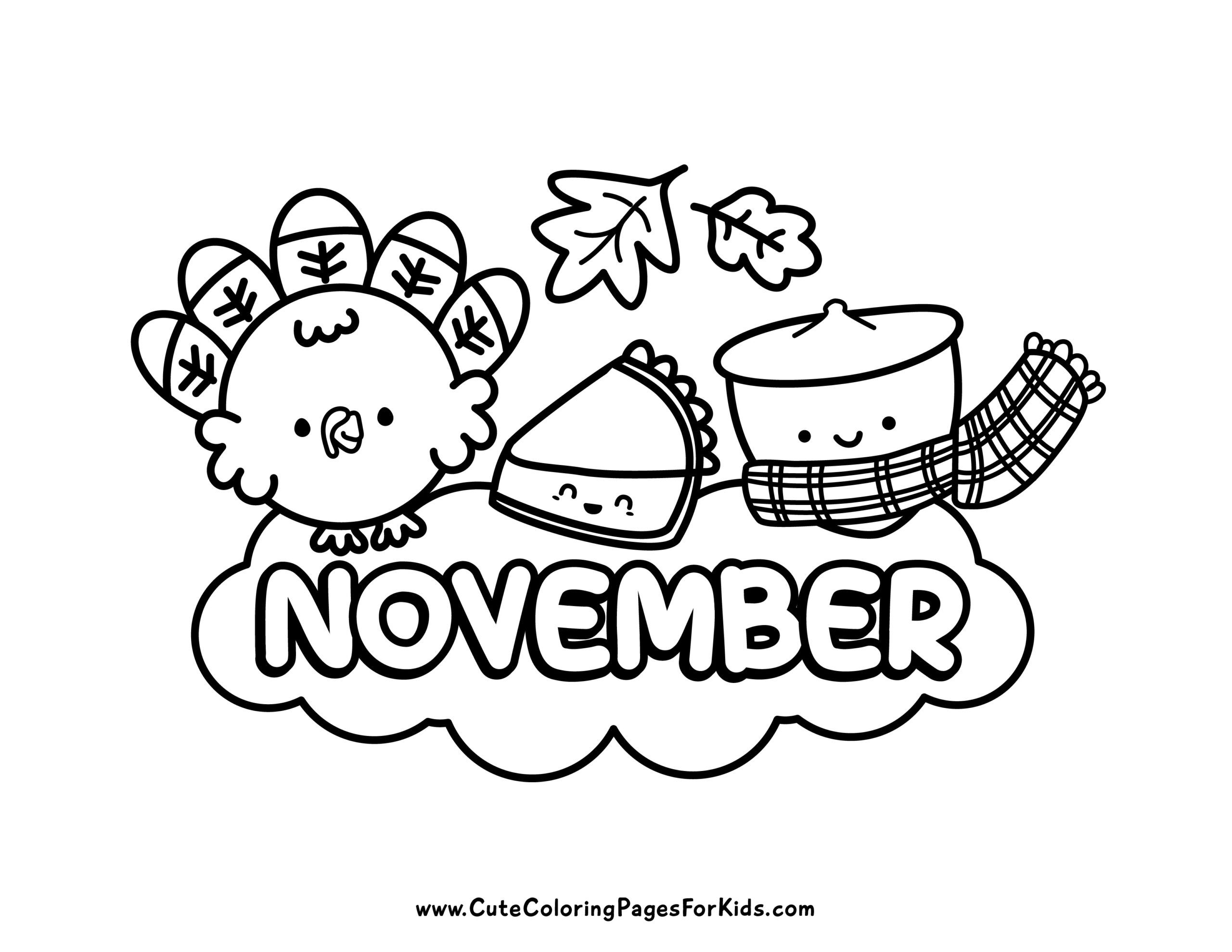 november coloring pages november coloring pages