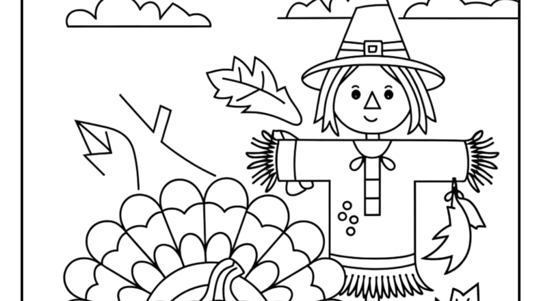 November Coloring Pages 6 Free Printable PDF Pages Easy Coloring Pages For Kids