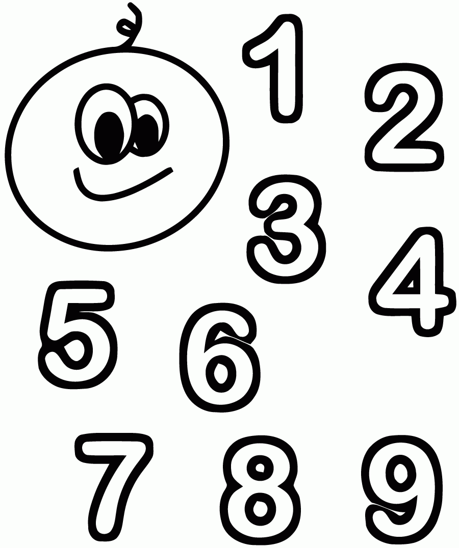 Numbers Free To Color For Children Number Coloring Pages