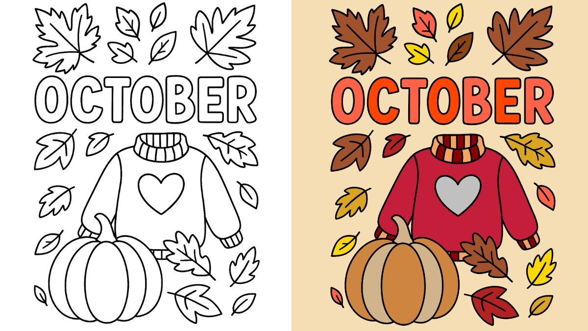 coloring pages october coloring pages october