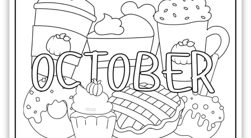 October Coloring Pages Free PDF Printables Simply Love Coloring