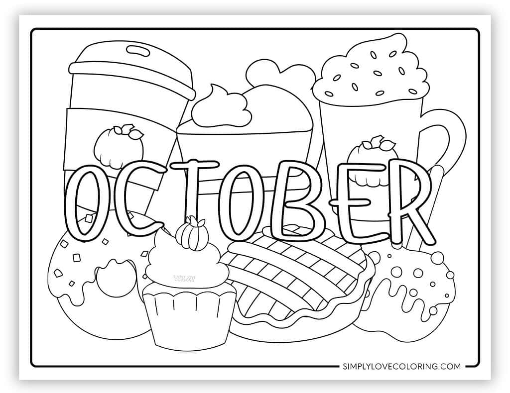 October Coloring Pages Free PDF Printables Simply Love Coloring October Coloring Pages Free PDF Printables Simply Love Coloring