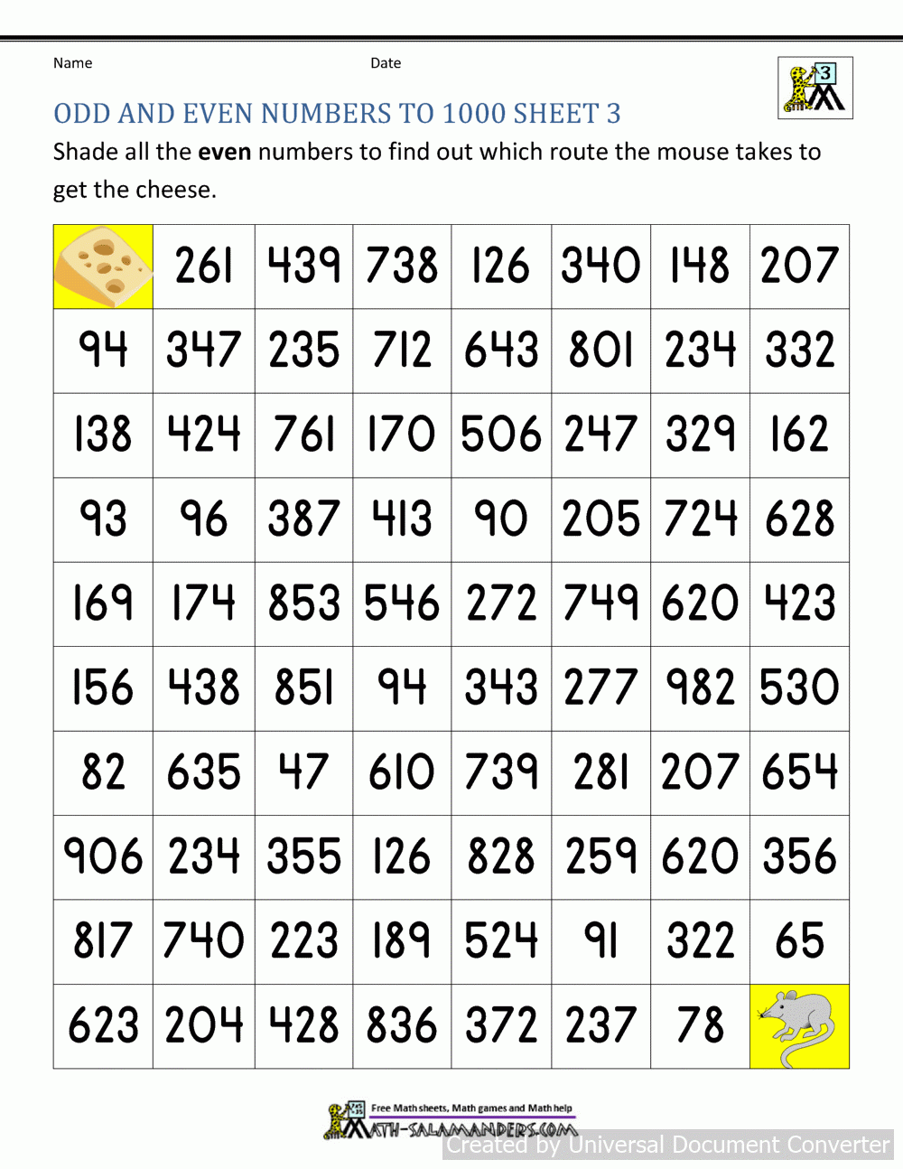 odd and even numbers worksheet odd and even numbers worksheet