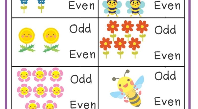 Odd And Even Numbers Worksheets