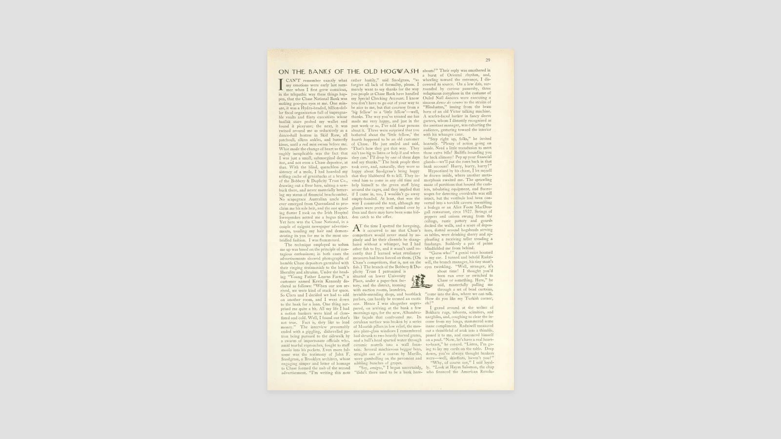 On The Banks Of The Old Hogwash The New Yorker On The Banks Of The Old Hogwash The New Yorker