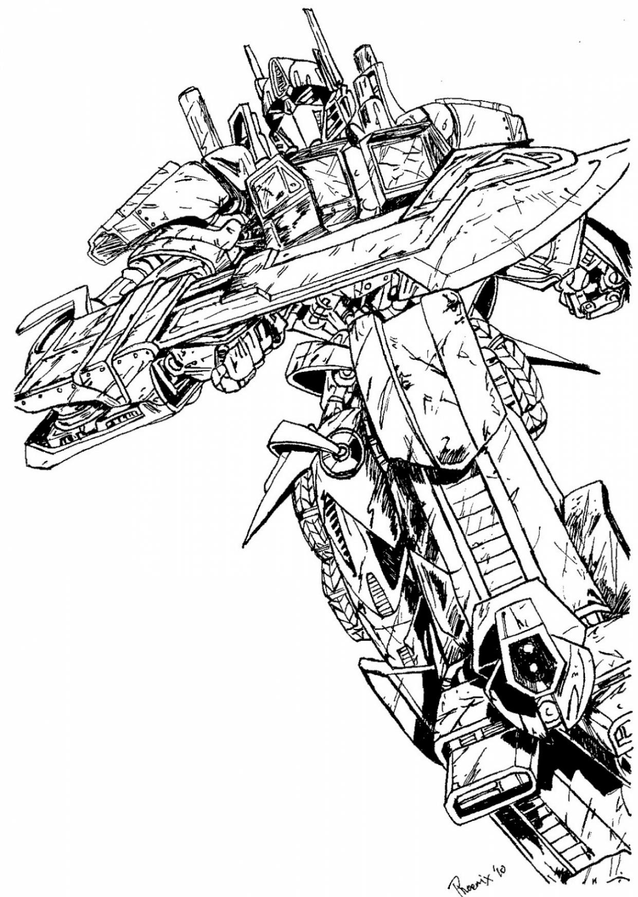 optimus prime color page