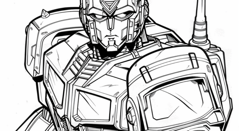 Optimus Prime Coloring Pages Free Printable