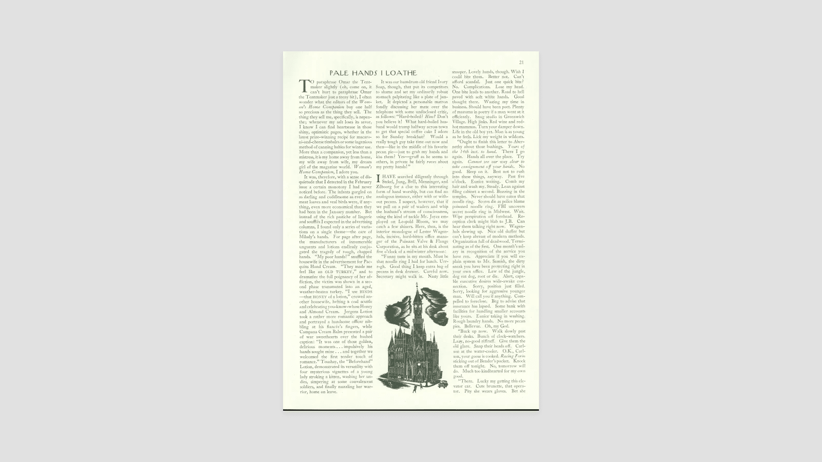Pale Hands I Loathe The New Yorker Pale Hands I Loathe The New Yorker