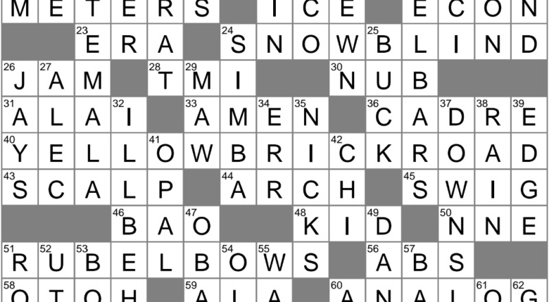 Pallid Crossword Clue Archives LAXCrossword