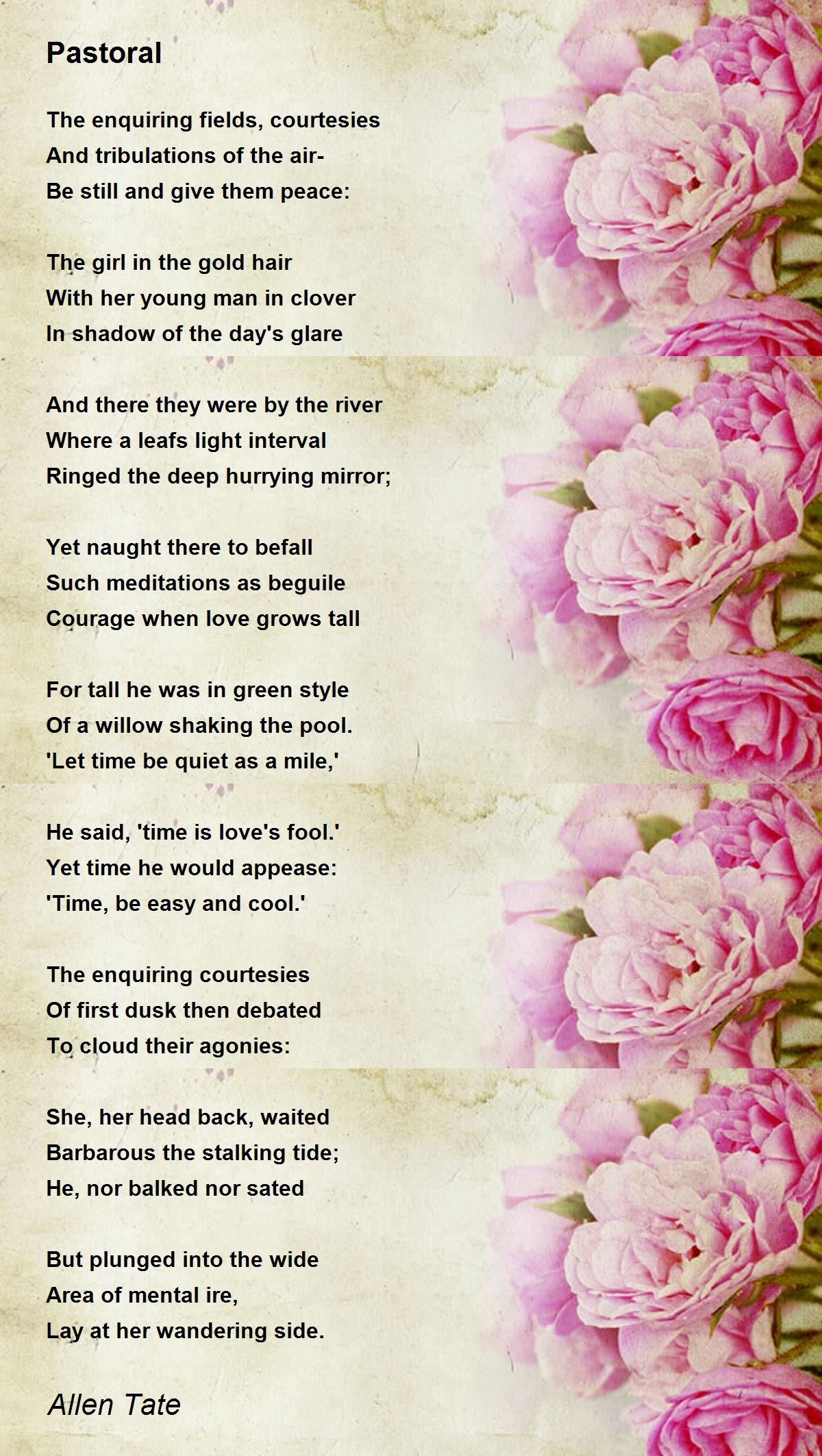 Pastoral Poem 4 Letters Pastoral Poem 4 Letters