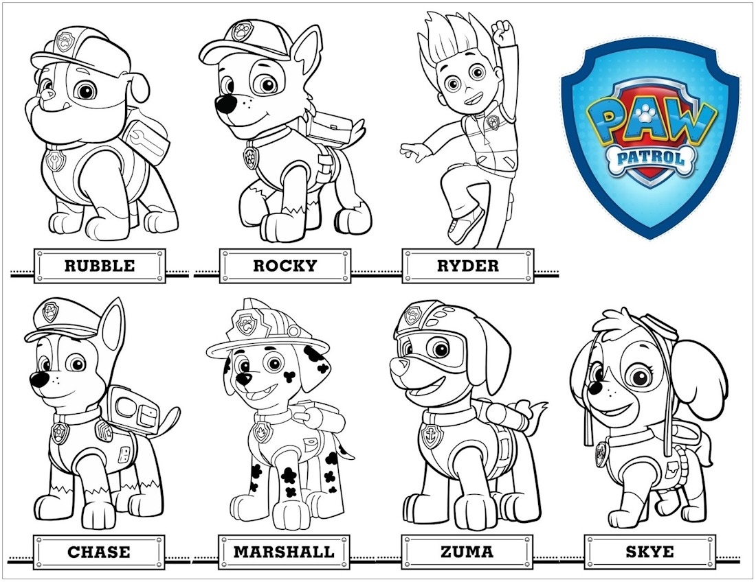 chase paw patrol coloring pages chase paw patrol coloring pages