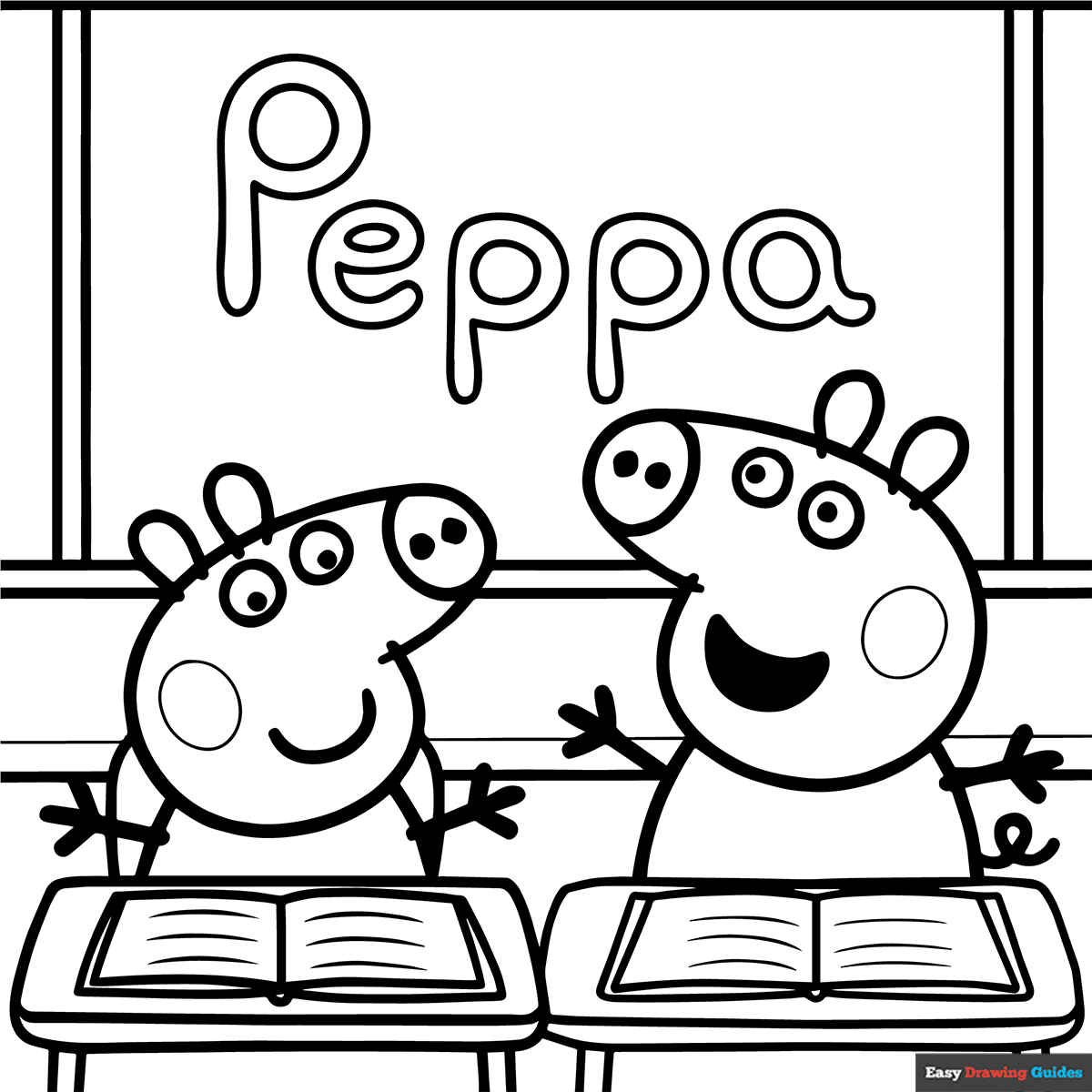 peppa coloring page
