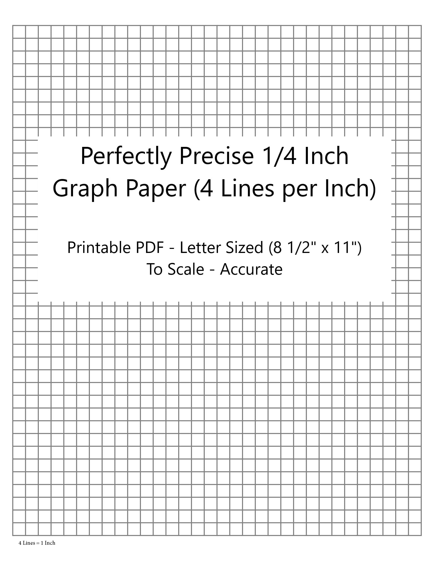 Perfectly Scaled And Precise Printable Graph Paper 4 4 1 4 Inch 4 Lines Per Inch Etsy Canada Perfectly Scaled And Precise Printable Graph Paper 4 4 1 4 Inch 4 Lines Per Inch Etsy Canada