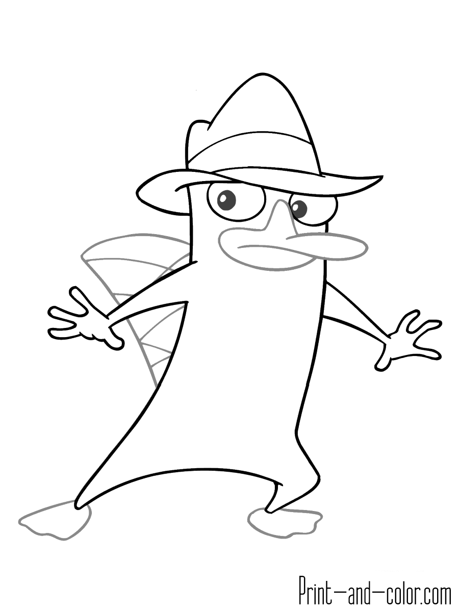 phineas and ferb coloring pages
