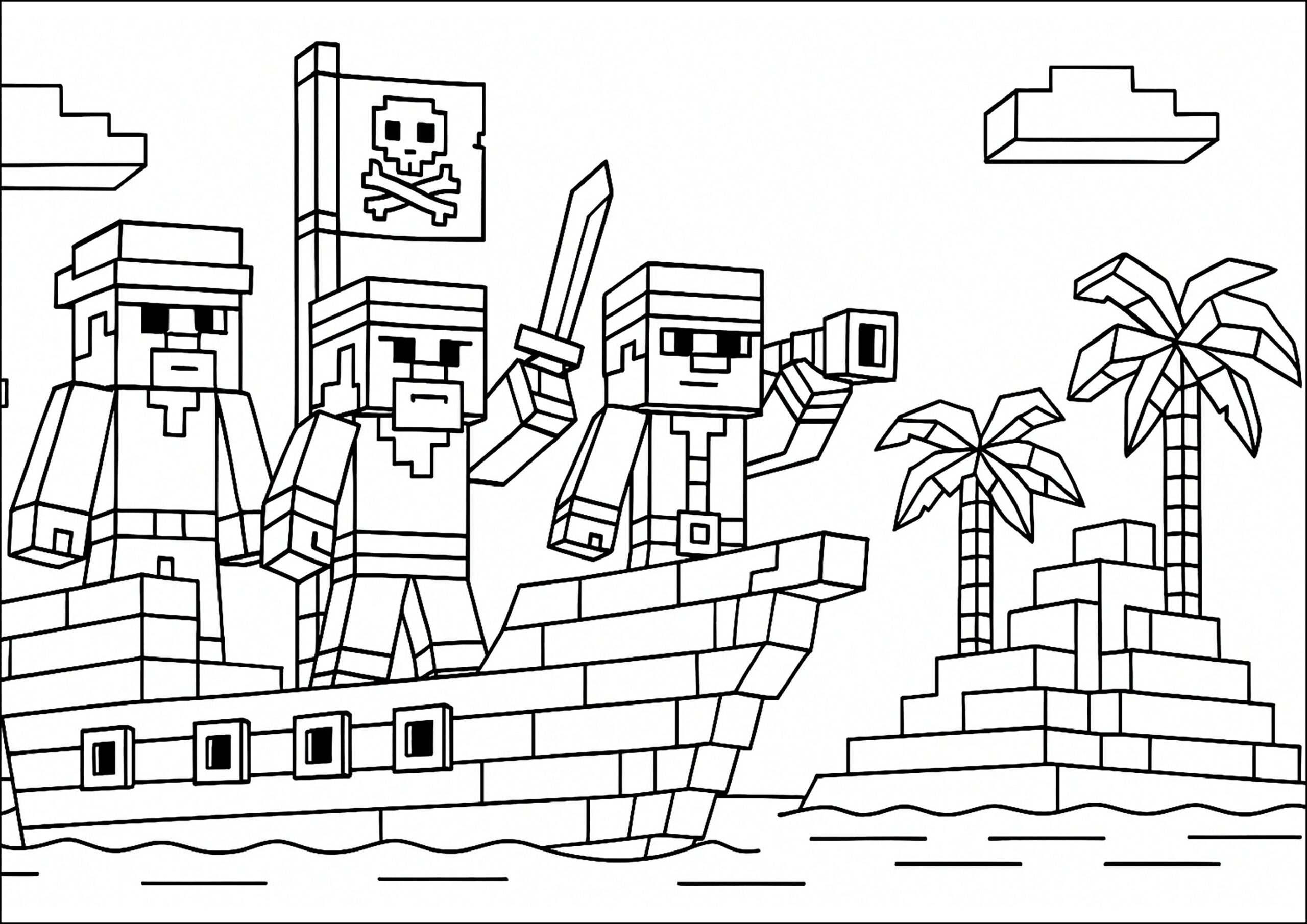 minecraft coloring pages print