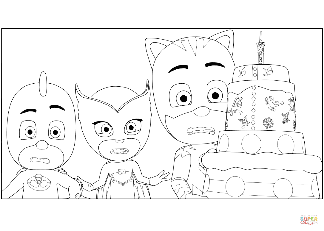 Pj Masks 20 Free Printable Coloring Pages