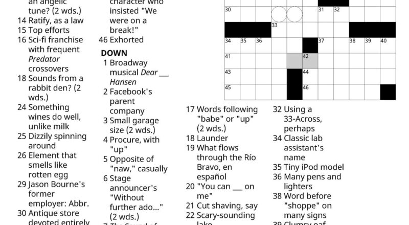 Play On Words Gainesville Resident Creates New York Times Crosswords Bristow Beat