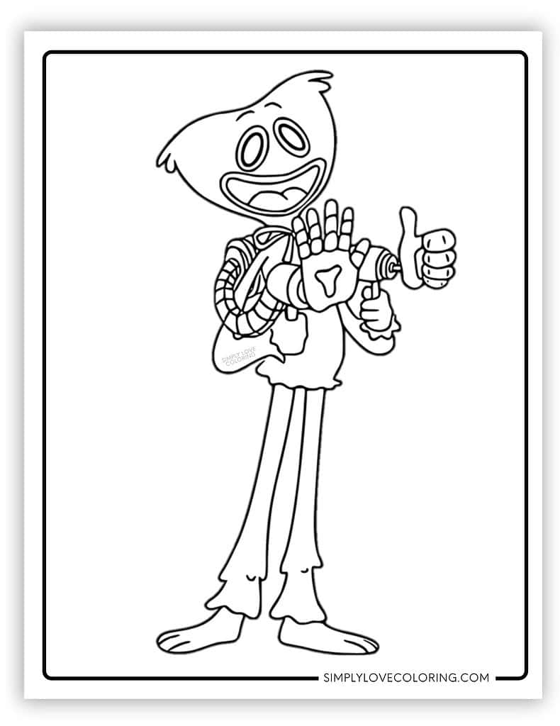 poppy playtime coloring pages