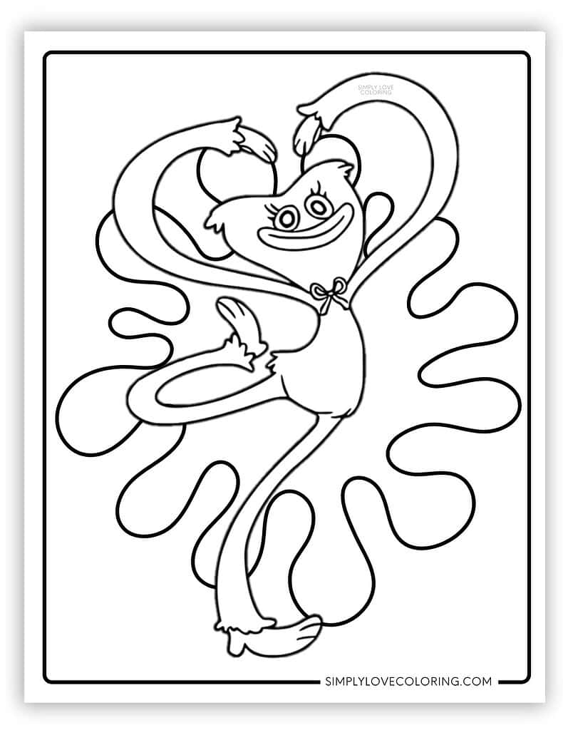 poppy playtime coloring page