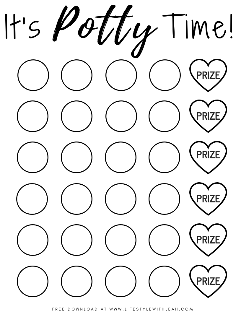 potty chart printable