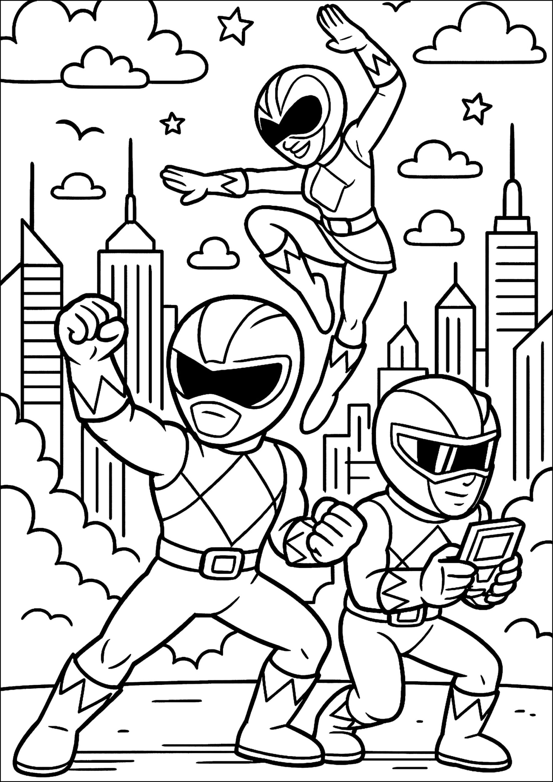 power ranger coloring pages