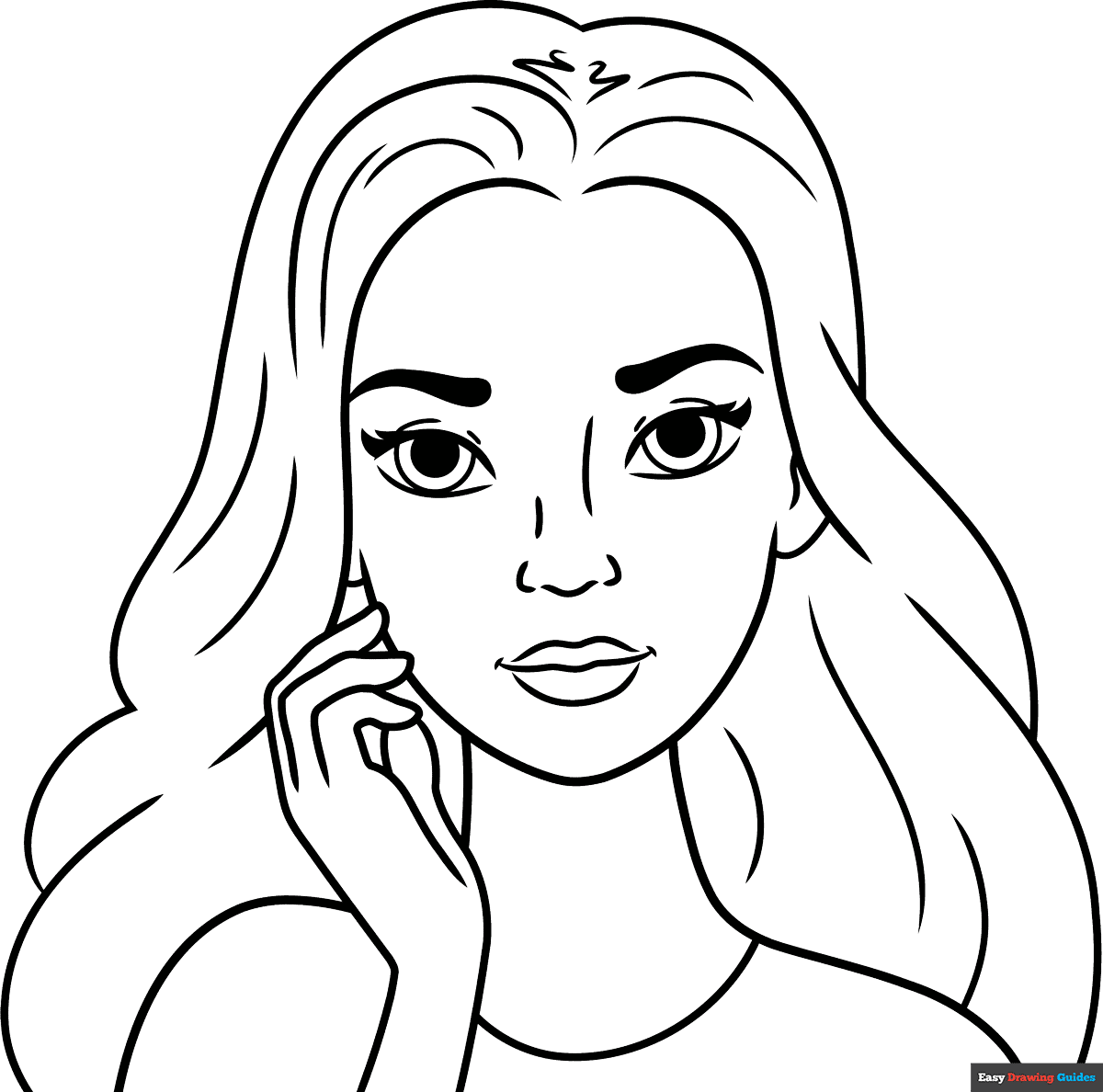 girl coloring page