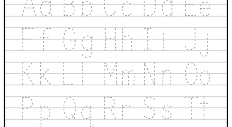 Printable A Z Letter Tracing Worksheet Capital And Lowercase Alphabetical Letter Tracing ages 3 7 KG1 To Grade 2 Etsy