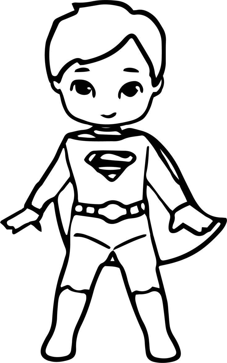 super hero coloring page