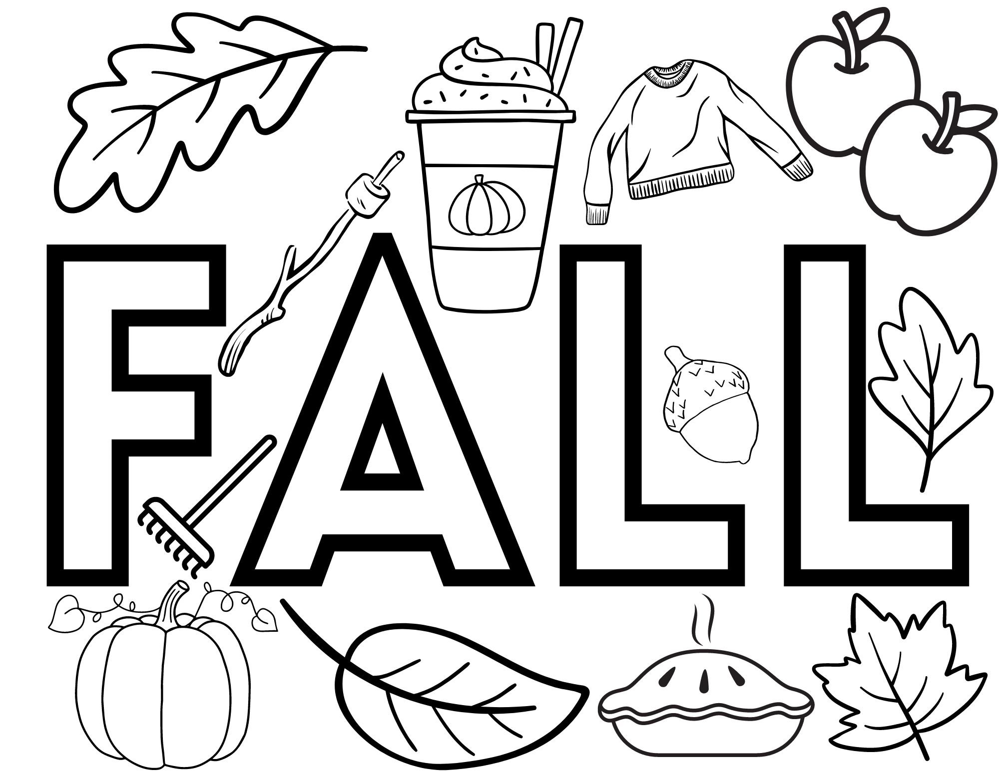coloring pages for fall printable coloring pages for fall printable