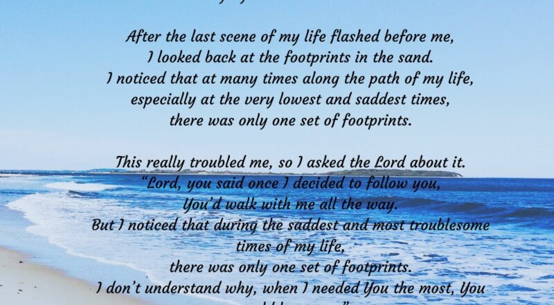 Printable Free Printable Footprints In The Sand Etsy