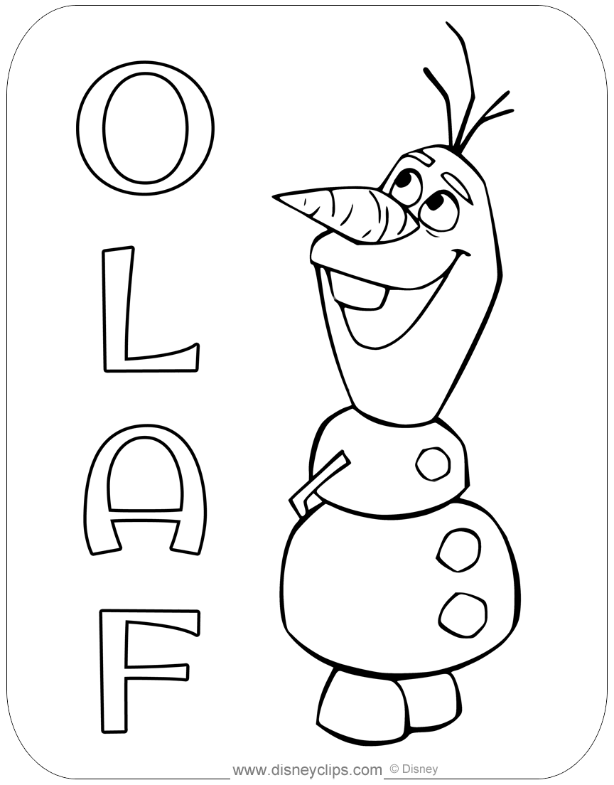 Printable Frozen Coloring Pages Disneyclips
