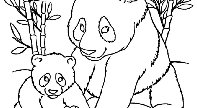 Printable Panda Coloring Page For Kids Panda Coloring Pages