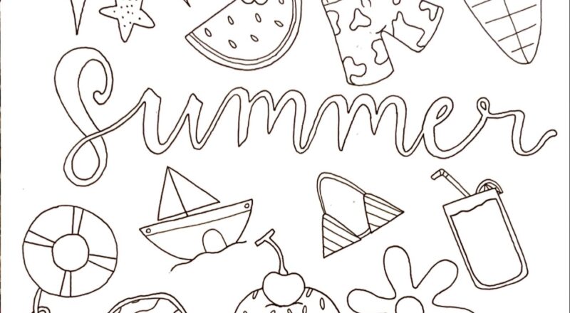 Printable Summer Coloring Pages