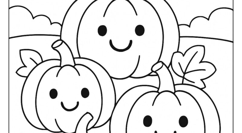 Pumpkin Coloring Pages Free Printables