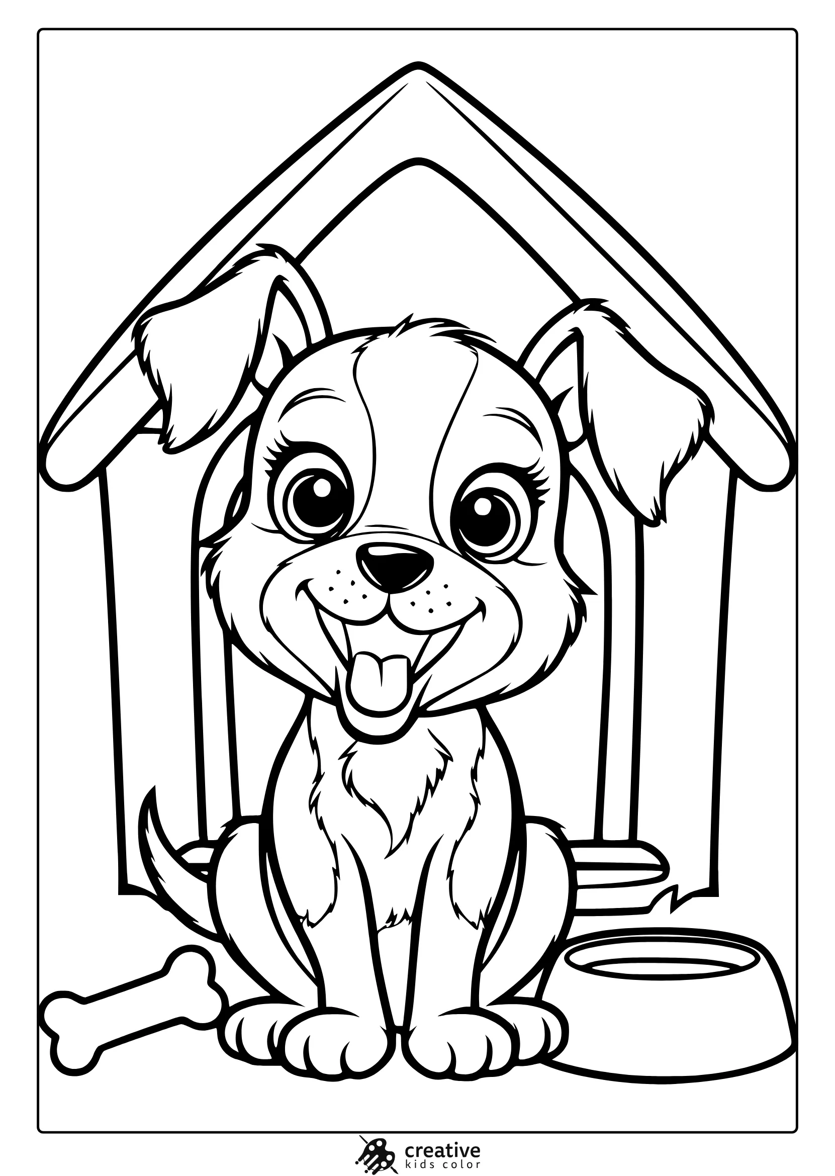 Puppy Coloring Pages Free Printable PDFs 