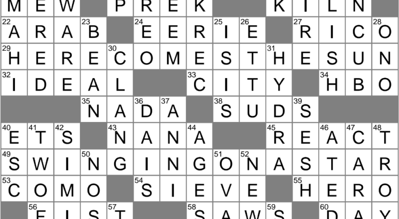 Put Up For Sale Crossword Clue Archives LAXCrossword