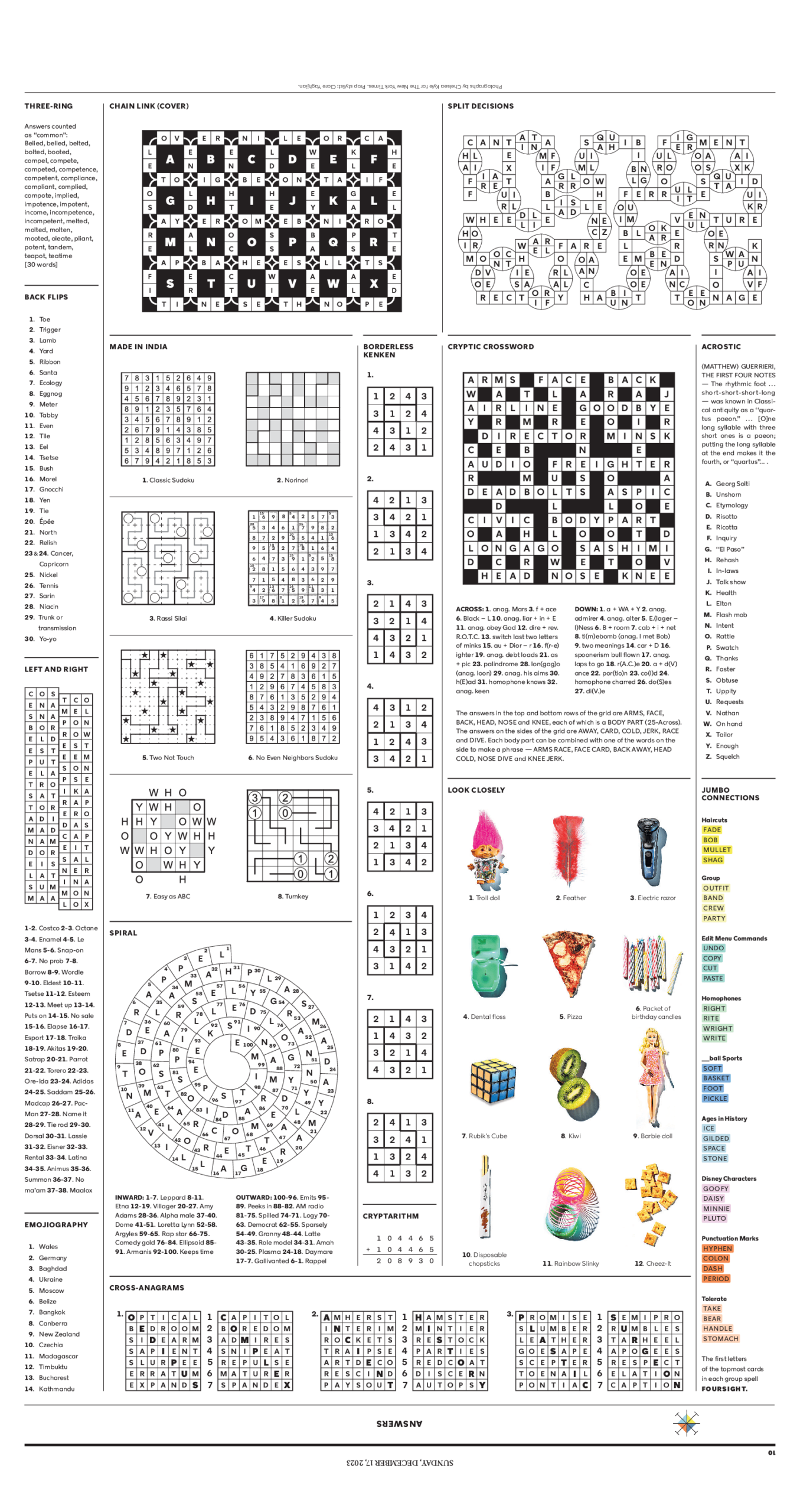 Puzzle Mania 2023 Answer Key The New York Times Puzzle Mania 2023 Answer Key The New York Times