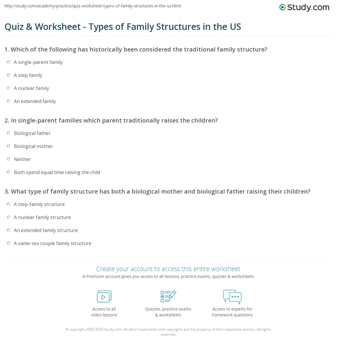 sociology family worksheet sociology family worksheet