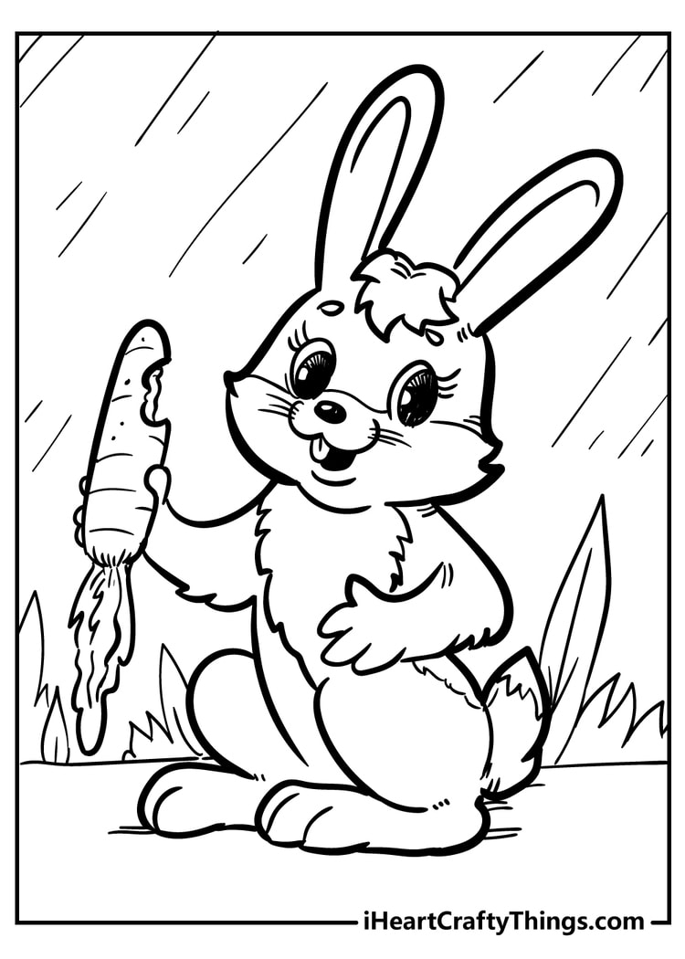 Rabbit Coloring Pages 100 Free Printables Rabbit Coloring Pages 100 Free Printables