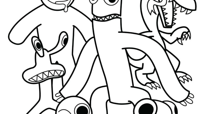 Rainbow Friends Coloring Pages Free Printable PDFs WakeTheKids