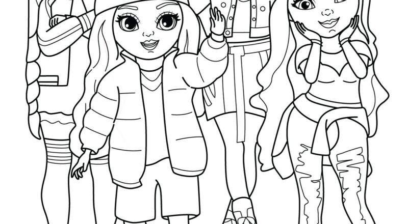 Rainbow High Coloring Pages Free Printable PDFs WakeTheKids