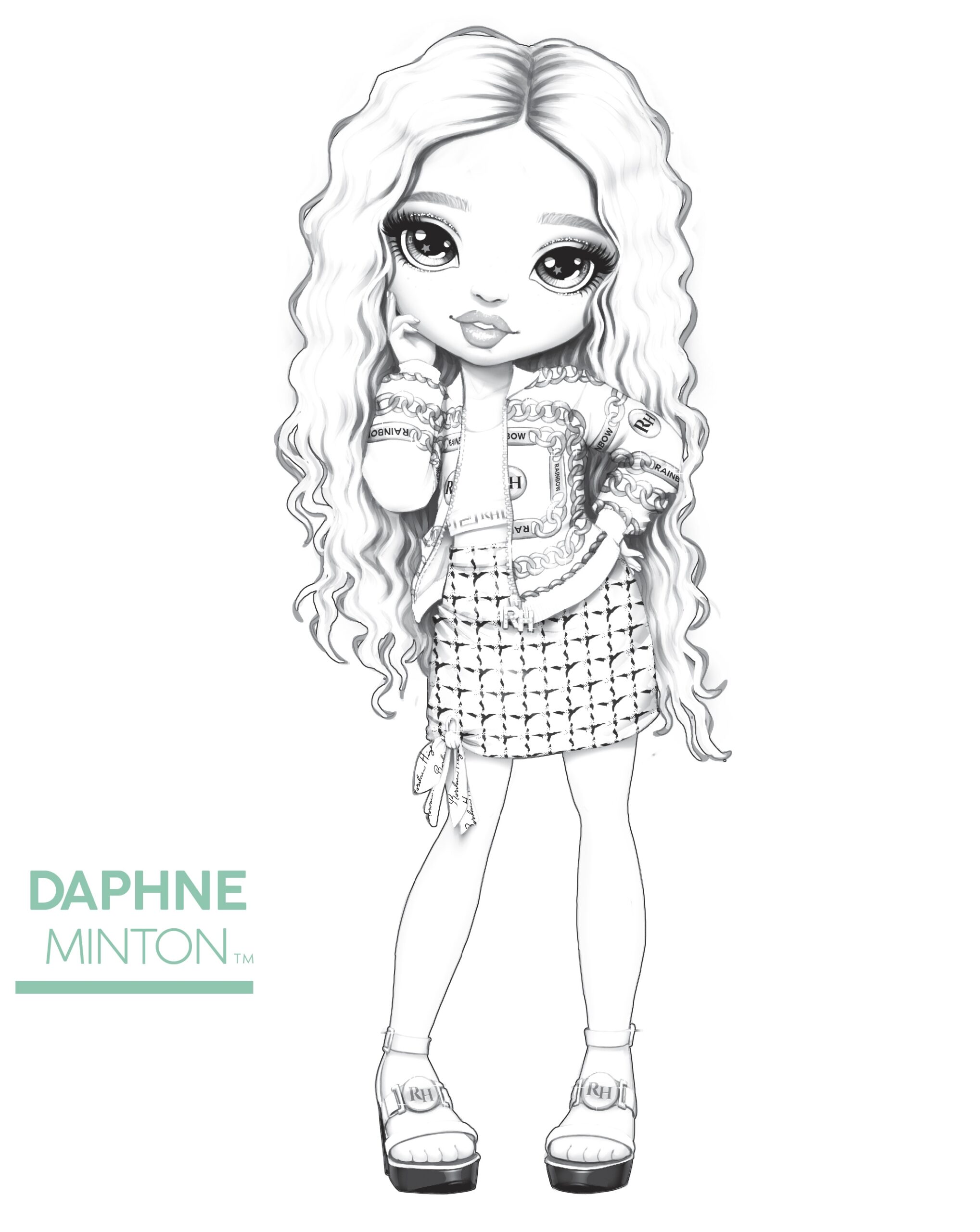 Rainbow High Coloring Pages YouLoveIt