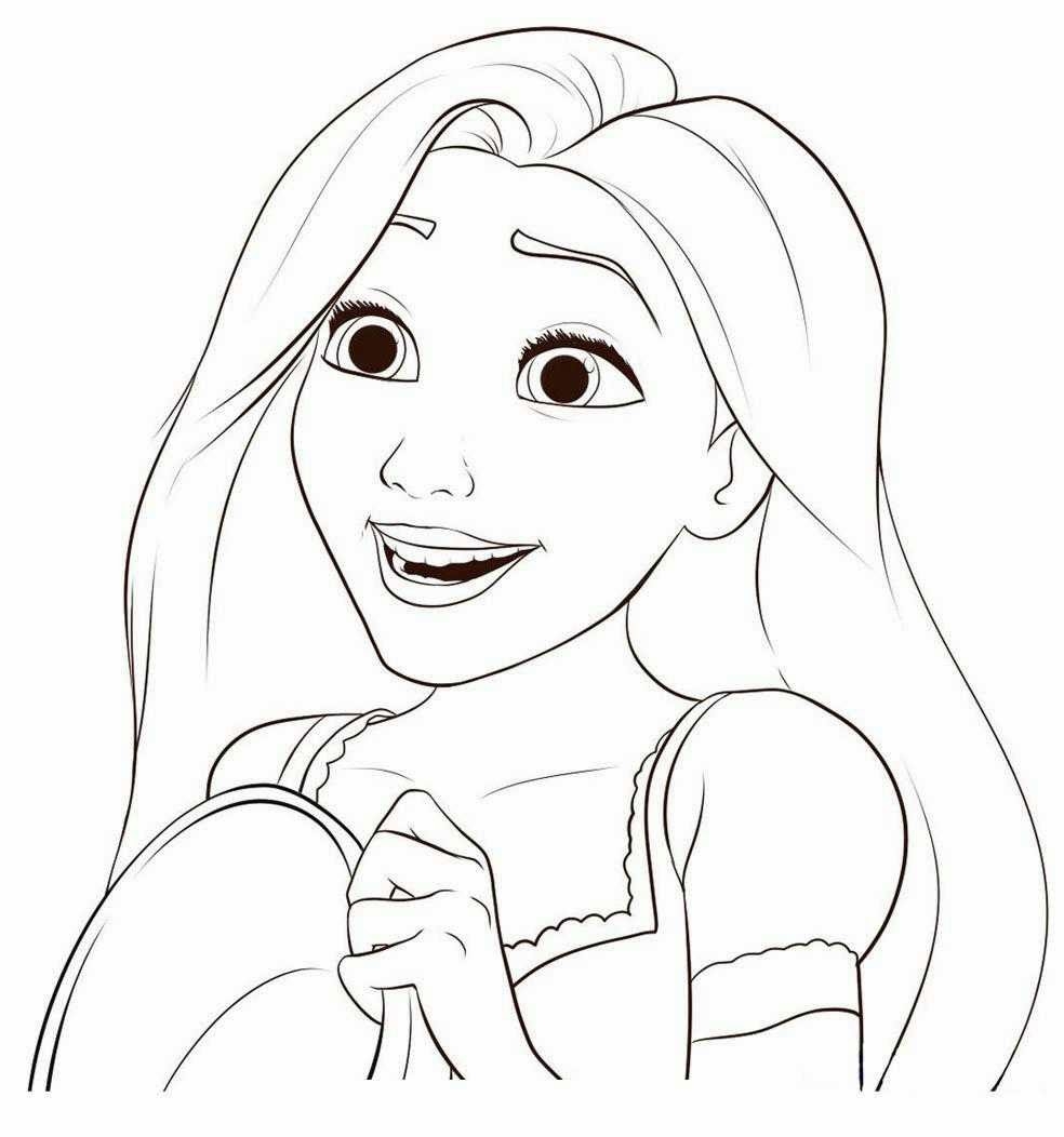disney princess rapunzel coloring pages
