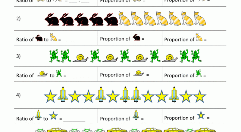 Ratio And Proportion Worksheet