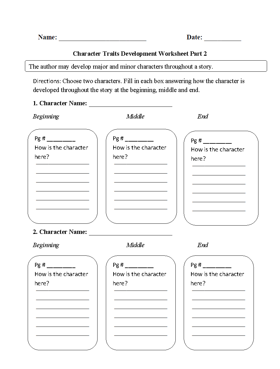 Reading Worksheets Character Traits Worksheets Reading Worksheets Character Traits Worksheets