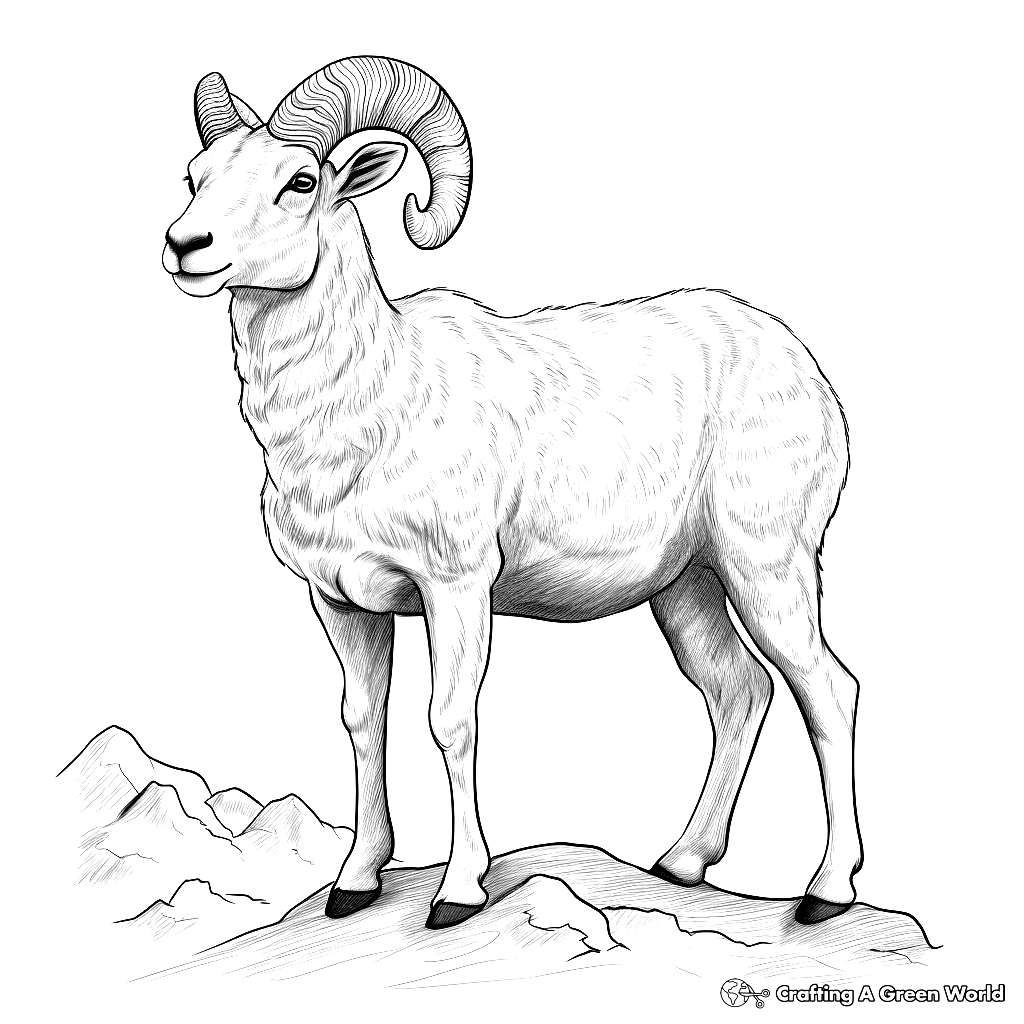 sheep coloring page